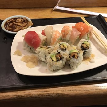 Sushi Tomi - Rainbow roll and eel roll. - Sushi Bars Near Me - Mountain View, California Sushi Tomi - Rainbow roll and eel roll. - Sushi Bars Near Me - Mountain View, California