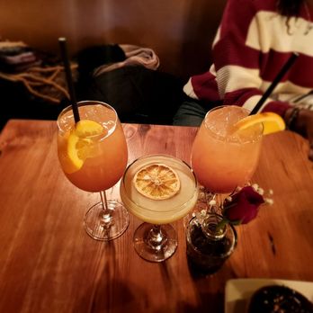 Hopewell Bar & Kitchen - Cocktails: Blood Orange, Sailor's Dream(center) - Bars Near Me - Boston, Massachusetts Hopewell Bar & Kitchen - Cocktails: Blood Orange, Sailor's Dream(center) - Bars Near Me - Boston, Massachusetts