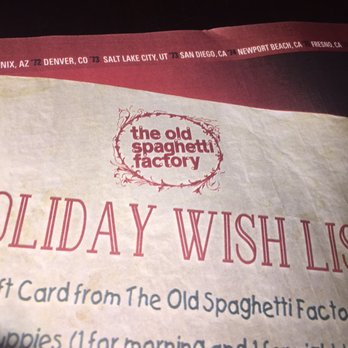 The Old Spaghetti Factory - Italian Near Me - Spokane, Washington