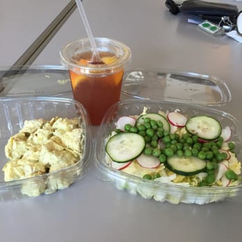 Sixes and Sevens DC - Small salad on the right, Coronation Chicken on the left, Citrus Quencher iced tea nestled in the middle. I would order again! - Food Trucks Near Me