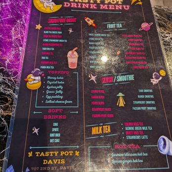 Tasty Pot - Drink menu - Taiwanese Near Me - Davis, California