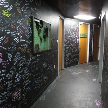 Ultimate Escape Game Atlanta - Inside. Hallway to various rooms. If you escape, you can write your name on the wall or floor. - Escape Games Near Me - Atlanta, Georgia Ultimate Escape Game Atlanta - Inside. Hallway to various rooms. If you escape, you can write your name on the wall or floor. - Escape Games Near Me - Atlanta, Georgia