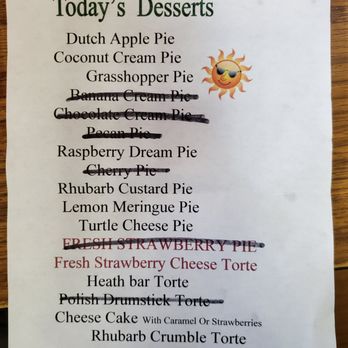 Covered Wagon Restaurant - the menu for today's desserts - New American Near Me - Manitowoc, Wisconsin Covered Wagon Restaurant - the menu for today's desserts - New American Near Me - Manitowoc, Wisconsin