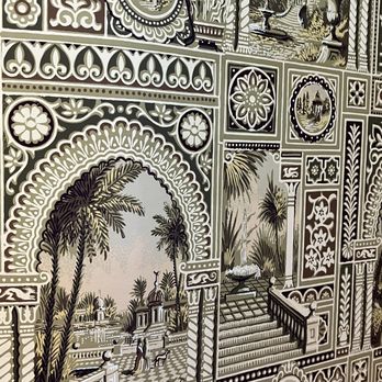 National First Ladies Library - Close up of some of the intricate wallpaper in 2nd floor room - Museums Near Me - Canton, Ohio