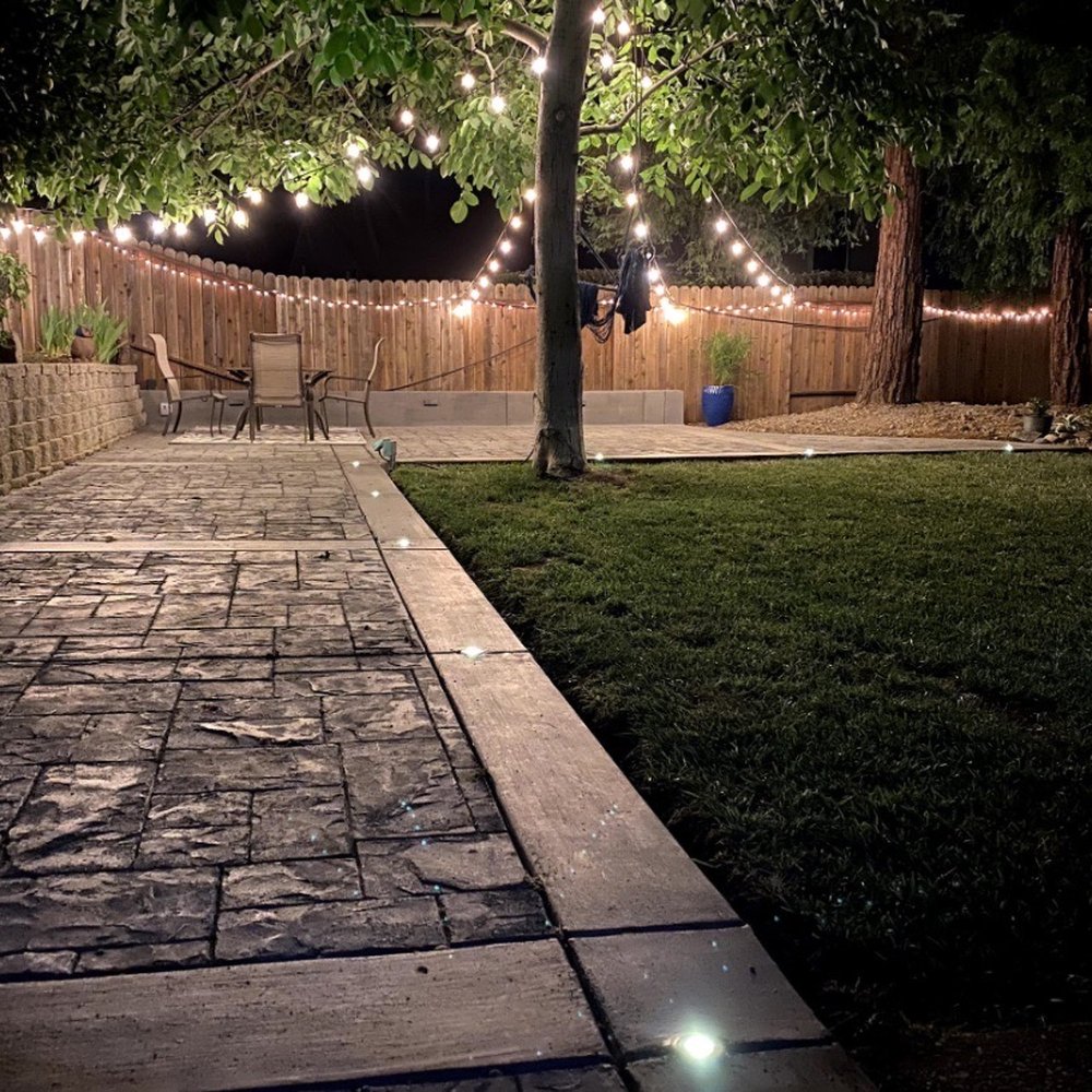 JD'S Concrete - Recessed lighting around the border. - Masonry/Concrete Near Me JD'S Concrete - Recessed lighting around the border. - Masonry/Concrete Near Me