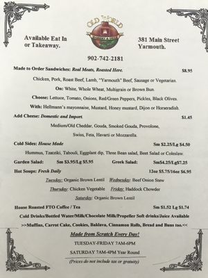 Menu photo 2 Old World Bakery and Deli Yarmouth, NS Menu photo 2 Old World Bakery and Deli Yarmouth, NS