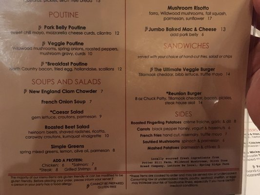 Menu photo 2 Reunion Tap & Table North Grafton, MA