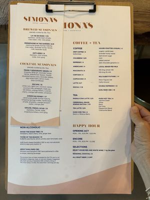 Menu photo 1 Simona's Austin, TX