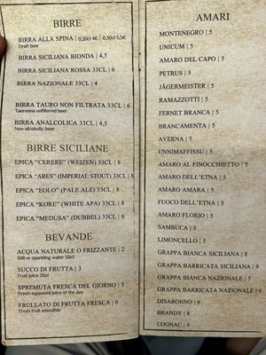 Menu photo 8 Franco Wine Bar & Typical Sicilian Food Taormina, ME