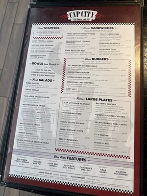 Menu photo 1 Cap City Fine Diner and Bar Columbus, OH