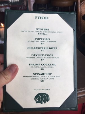 Menu photo 2 Water Bear Bar Boise, ID