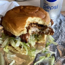 Southern style chicken sandwich Southern style chicken sandwich