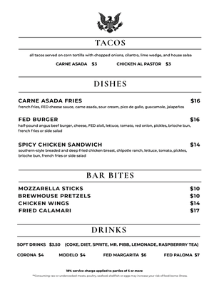 Menu photo 6 FED Stockton, CA
