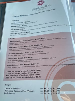 Menu photo 5 Edible Matters Hammonds Plains, NS Menu photo 5 Edible Matters Hammonds Plains, NS
