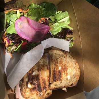 The Press - Peach & ham panini that comes with a side salad - Coffee & Tea Near Me - Livermore, California The Press - Peach & ham panini that comes with a side salad - Coffee & Tea Near Me - Livermore, California