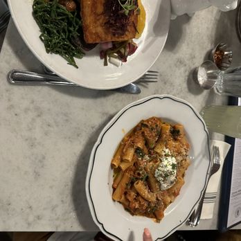 Fete - Top is the Mahi, bottom is Pork Ragu - New American Near Me - Honolulu, Hawaii