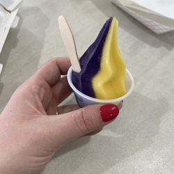 Purple Panda Filipino Food - Ube & pineapple soft serve. SO YUMMY!
