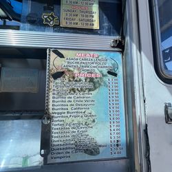 Taqueria La Hacienda - Menu 9/5/23