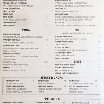 Robke’s - Outdoor dining menu - American Near Me - Northport, New York