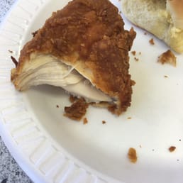 Very dry chicken. Very dry chicken.
