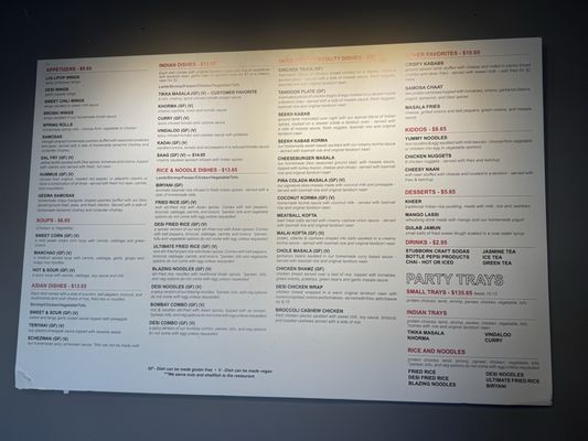 Menu photo 1 Desi Wok Tulsa, OK