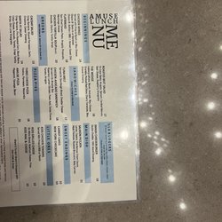 Amuse - Lunch menu