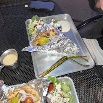 Gyros Mediterranean - three sticks of asparagus - Greek Near Me - Albuquerque, New Mexico Gyros Mediterranean - three sticks of asparagus - Greek Near Me - Albuquerque, New Mexico