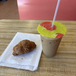 Mini croissant and Vietnamese coffee plus