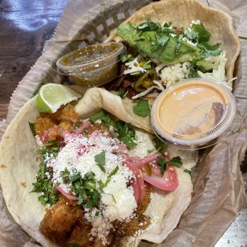 Torchy's Tacos - Baja shrimp taco and crossroads taco - Tex-Mex Near Me - Fishers, Indiana Torchy's Tacos - Baja shrimp taco and crossroads taco - Tex-Mex Near Me - Fishers, Indiana