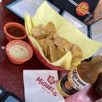 Miguel's Cocina - Chips, salsa and queso cheese. - Mexican Near Me - Coronado, California