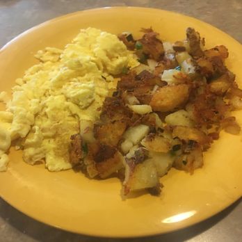 Cajun Kitchen Cafe - Scrambled eggs with breakfast potatoes. - Cajun/Creole Near Me - Lompoc, California