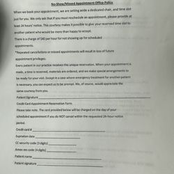Midtown Dental & Vision - Shady business paperwork