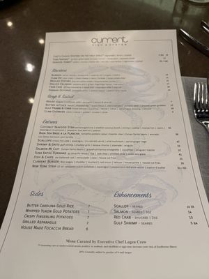 Menu photo 1 Under Current Salt Lake City, UT Menu photo 1 Under Current Salt Lake City, UT