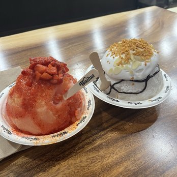 Wailua Shave Ice - Almond joy shave Ice and strawberry mango shave ice - Shaved Ice Near Me - Kapaa, Hawaii Wailua Shave Ice - Almond joy shave Ice and strawberry mango shave ice - Shaved Ice Near Me - Kapaa, Hawaii