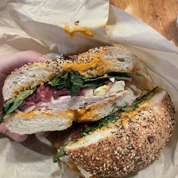 Bread Lounge - On the Bird bagel sandwich - Bakeries Near Me - Los Angeles, California