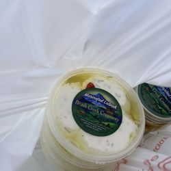Moscow Farmers Market - Possibly the best cheese I've ever had - labneh, from Brush Creek Creamery