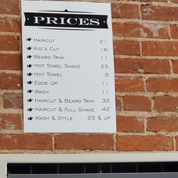 The Grand Ole Barbershop - Prices and services