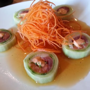 Ginjo Restaurant - tiger (dragon?) eye...the riceless roll. - Japanese Near Me - Walpole, Massachusetts Ginjo Restaurant - tiger (dragon?) eye...the riceless roll. - Japanese Near Me - Walpole, Massachusetts