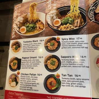 BESHOCK Ramen - Carlsbad - menu 2025 - Ramen Near Me - Carlsbad, California