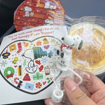 Gong Cha Dublin - Snoopy straw topper - Bubble Tea Near Me - Dublin, California