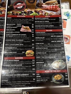 Menu photo 1 Millstone Pizza Company & Brewery Cody, WY Menu photo 1 Millstone Pizza Company & Brewery Cody, WY