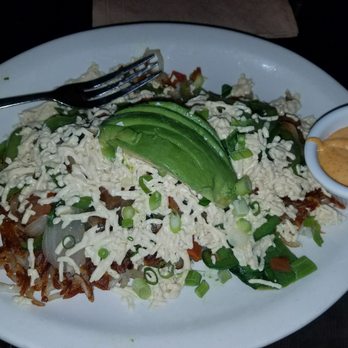 The Pan - Loaded hash vegan style. I added vegan cheese and avacado! - Pizza Near Me - Gardena, California The Pan - Loaded hash vegan style. I added vegan cheese and avacado! - Pizza Near Me - Gardena, California