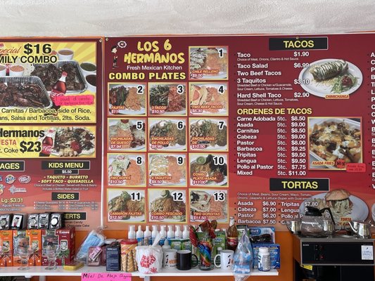 Menu photo 5 Los 6 Hermanos Bernalillo, NM