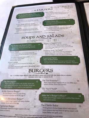 Menu photo 7 Mr. Dooley's Boston, MA