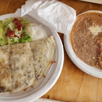 Tommy's Salsa! Catering - Steak quesadilla with beans and rice ... and chips. - Caterers Near Me - Novato, California Tommy's Salsa! Catering - Steak quesadilla with beans and rice ... and chips. - Caterers Near Me - Novato, California