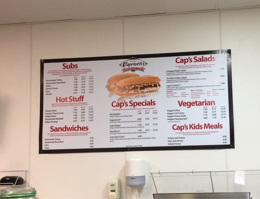 Menu photo 3 Capriotti's Sandwich Shop Las Vegas, NV