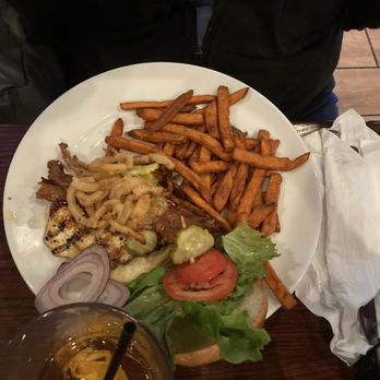 Smokey Bones Ronkonkoma - BBQ Chicken Sandwich with Sweet Potato Friessweet - American Near Me - Ronkonkoma, New York Smokey Bones Ronkonkoma - BBQ Chicken Sandwich with Sweet Potato Friessweet - American Near Me - Ronkonkoma, New York