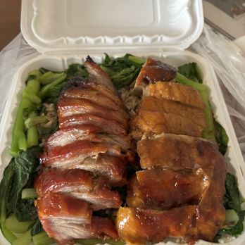 Asian Mix - The Char siu pork and Roast duck plate - Fast Food Near Me - Honolulu, Hawaii Asian Mix - The Char siu pork and Roast duck plate - Fast Food Near Me - Honolulu, Hawaii