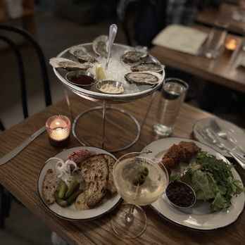 Beaucoup - Oysters, filthy martini, liver mousse, and fried Camembert - Cocktail Bars Near Me - Richmond, Virginia