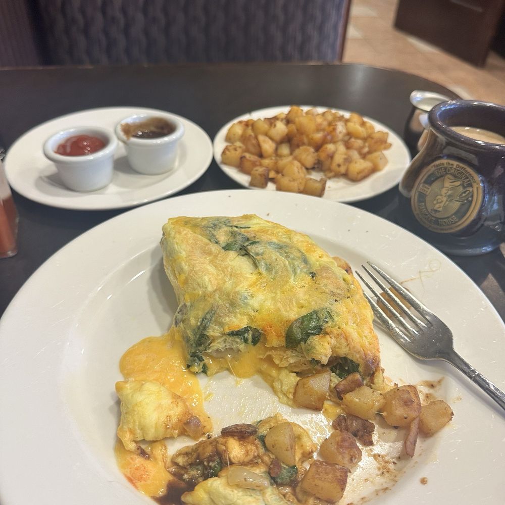 The Original Pancake House - Spinach and mushroom omelette - Breakfast & Brunch Near Me - Plano, Texas The Original Pancake House - Spinach and mushroom omelette - Breakfast & Brunch Near Me - Plano, Texas